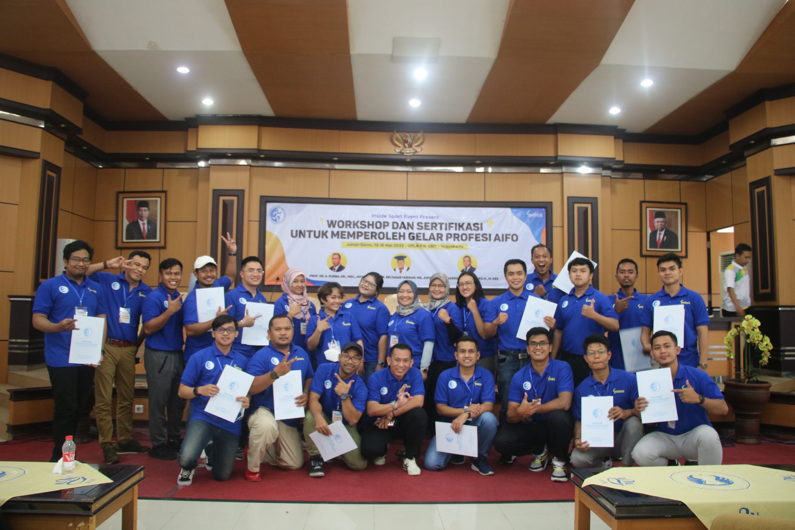 Pelatihan dan Sertifikasi Ahli Ilmu Faal Olahraga Indonesia batch 1 Yogyakarta